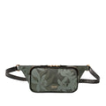 Leather Floral Print Belt Bag