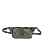 Leather Floral Print Belt Bag