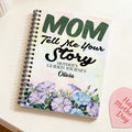 Cuéntame tu historia personalizada de mamá Cuaderno de espiral con flores de nacimiento y nombre Accesorio de grabación Regalo de cumpleaños Día de la madre para mamá