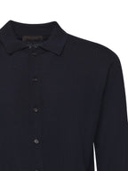 Zanone Shirts Blue Virgin Wool - 52