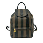 Pequin Coated Canvas Drawstring Backpack