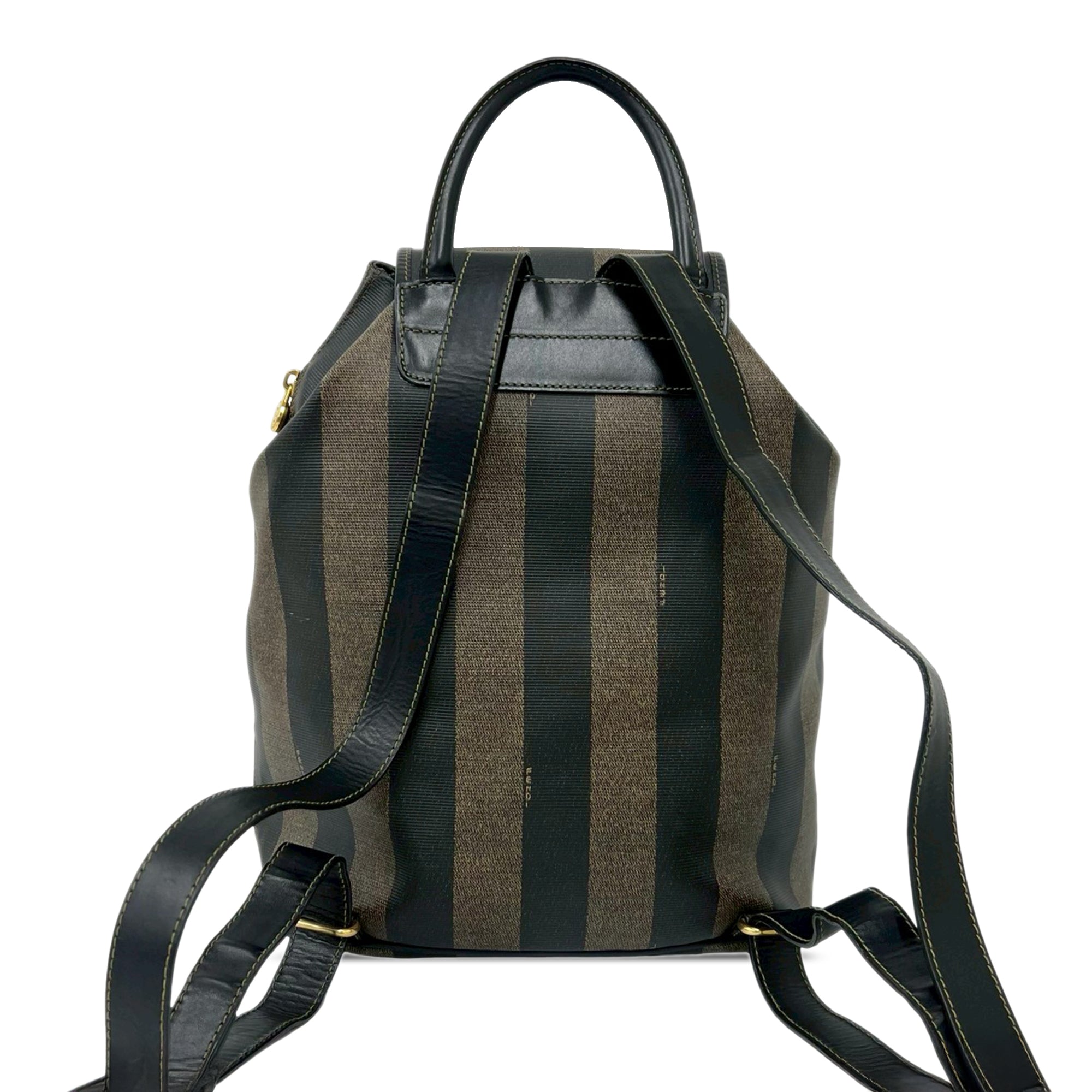Pequin Coated Canvas Drawstring Backpack