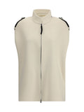 Aftercoat Wool-Cashmere Zipped Cape — Beige