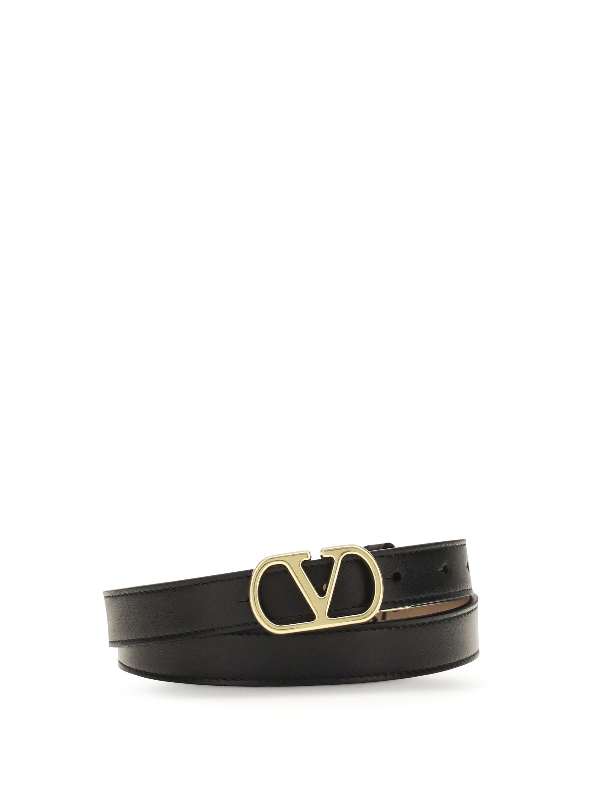 Valentino Garavani VLogo Signature Reversible Belt — Black