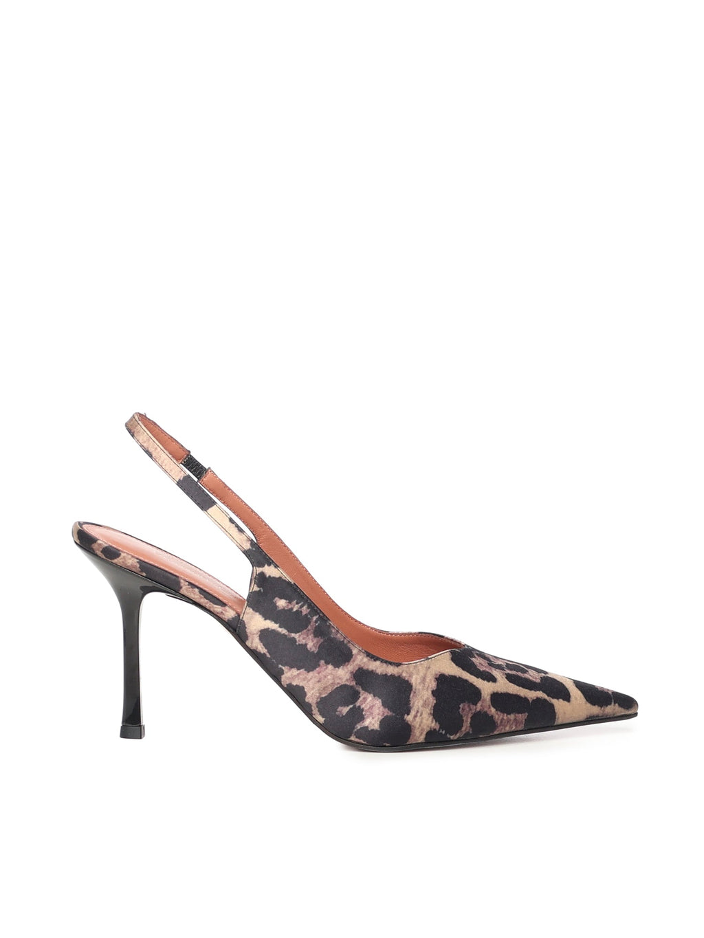 Giuliano Galiano With Heel Brown Satin