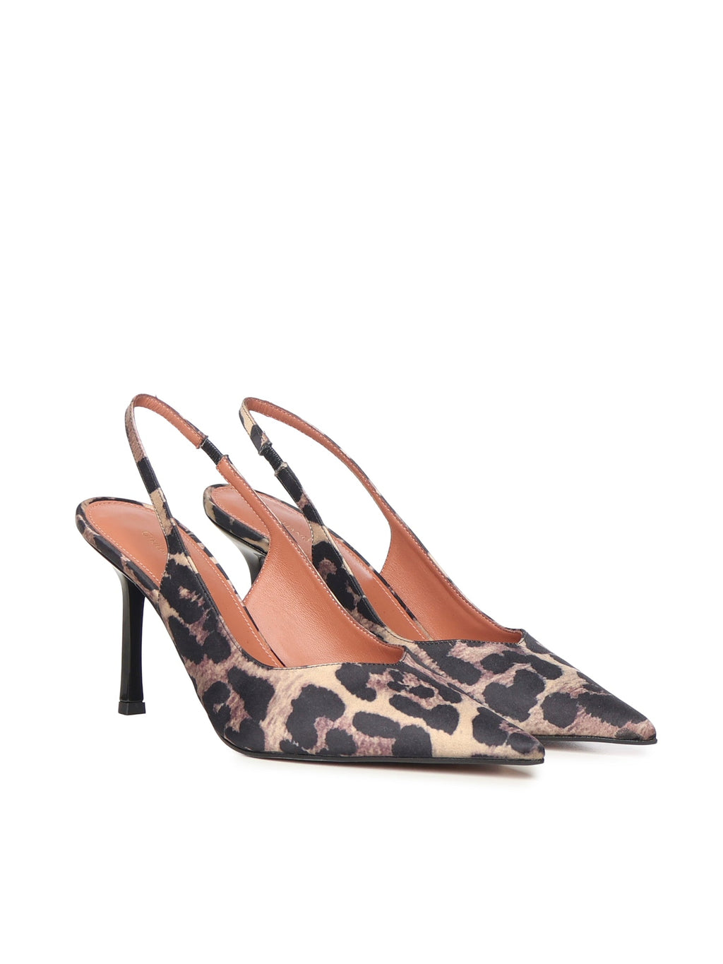 Giuliano Galiano With Heel Brown Satin