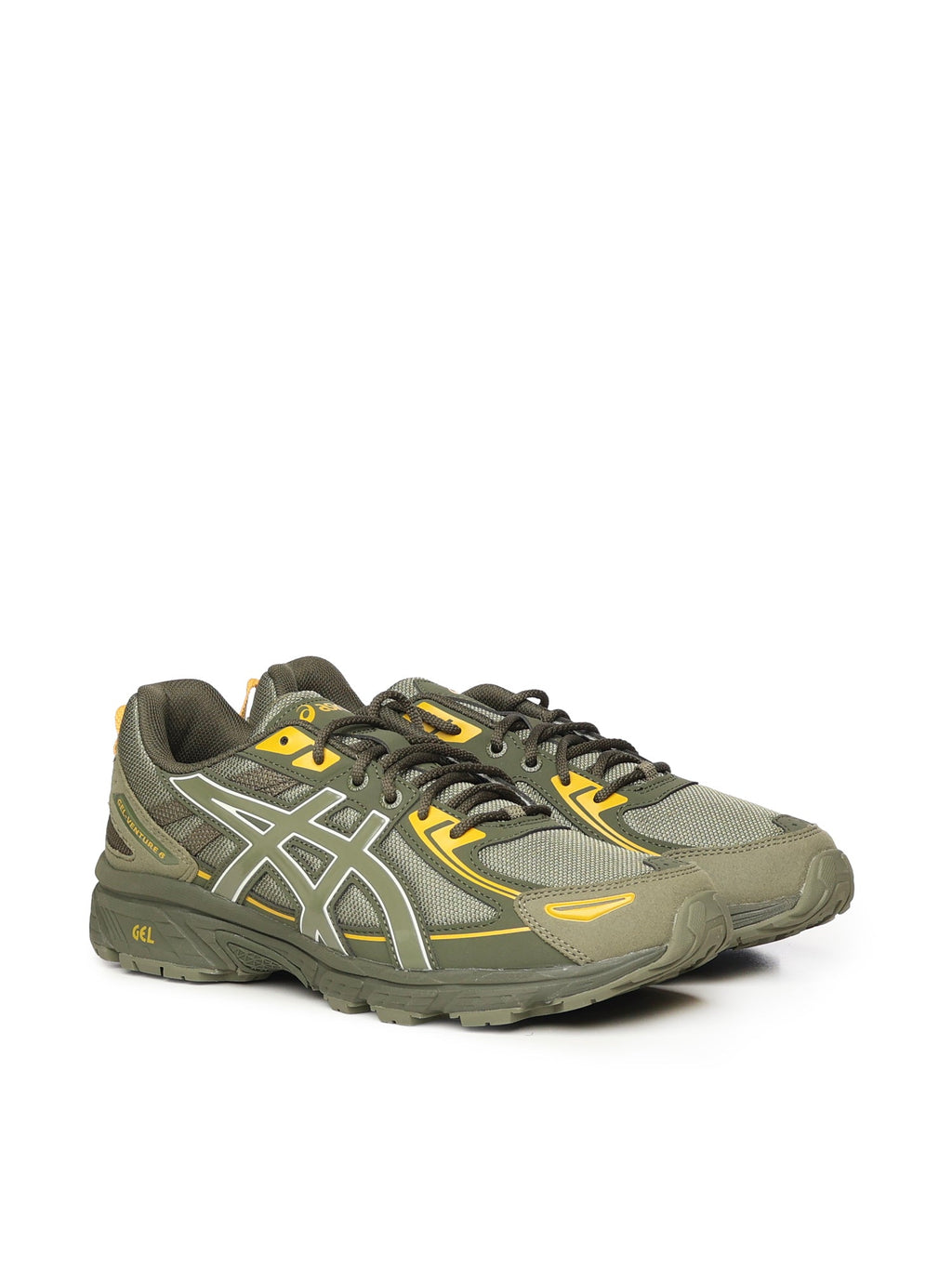Asics Sneakers Olive Canvas Synthetic/leather - 10½