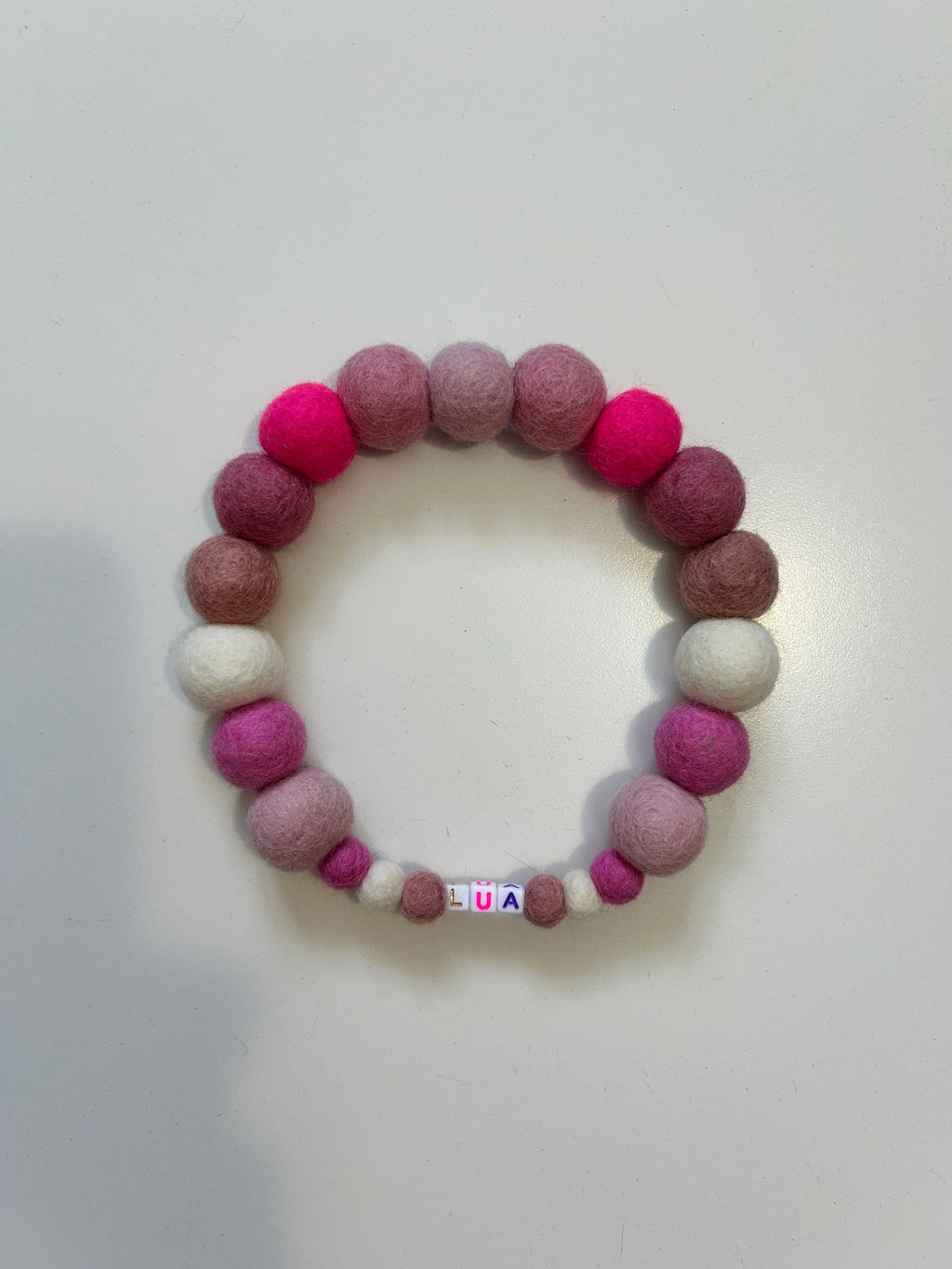 Baby Pink Mix - Personalised Pom Pom Dog Collar
