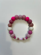Baby Pink Mix - Personalised Pom Pom Dog Collar