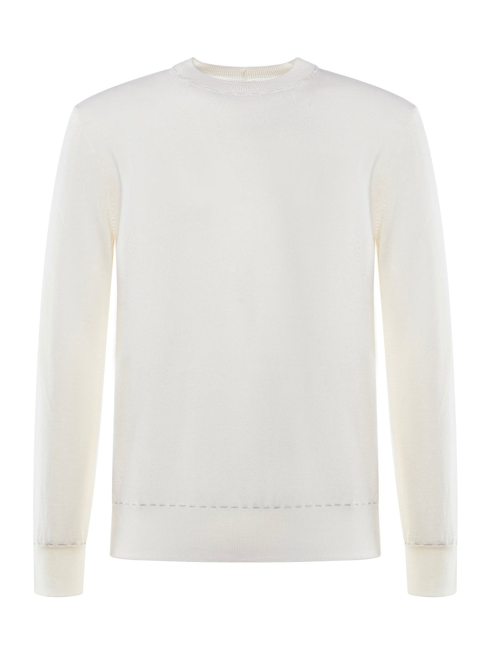 Eleventy Sweaters Ivory, Gray Virgin Wool - XL