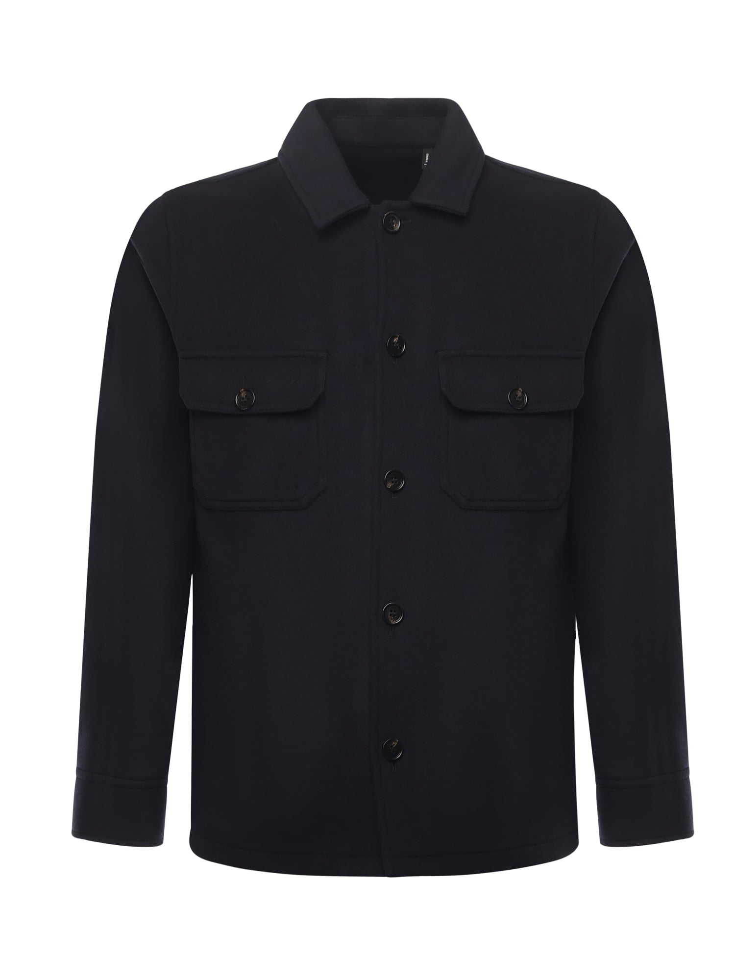 Hogan Shirts Blue Virgin Wool - L