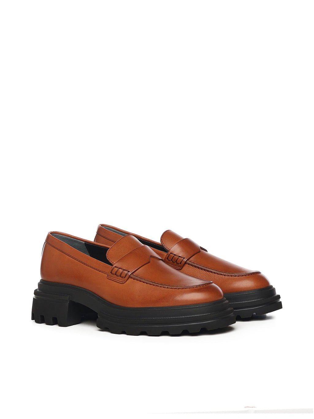 Hogan Flat shoes Brown Calfskin - 37½