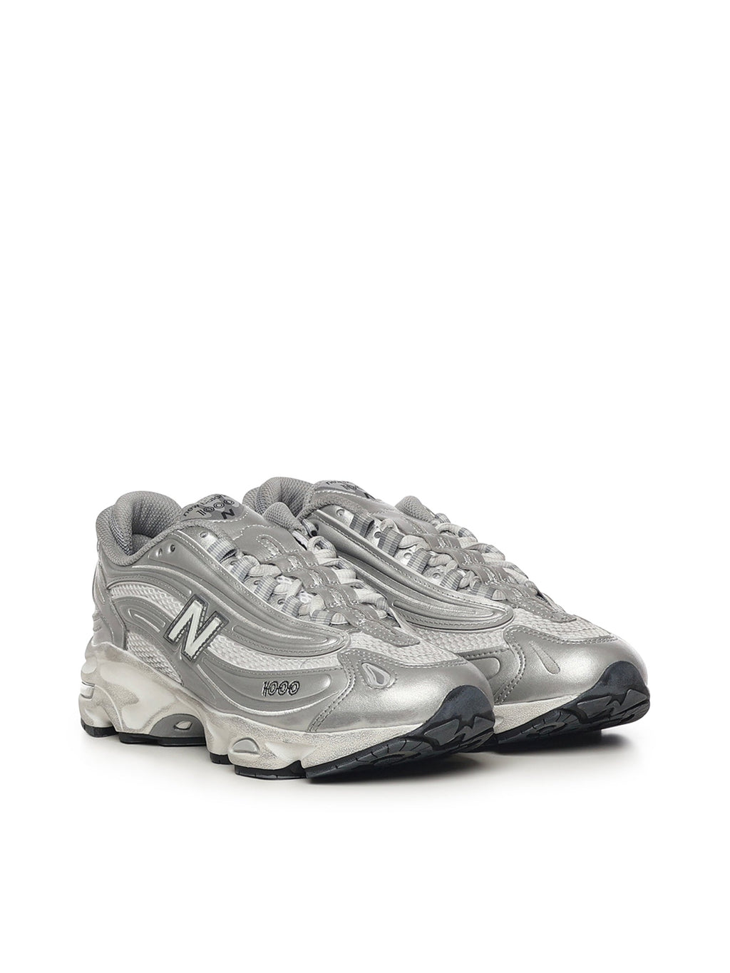 New Balance Sneakers Silver Metallic Synthetic/mesh
