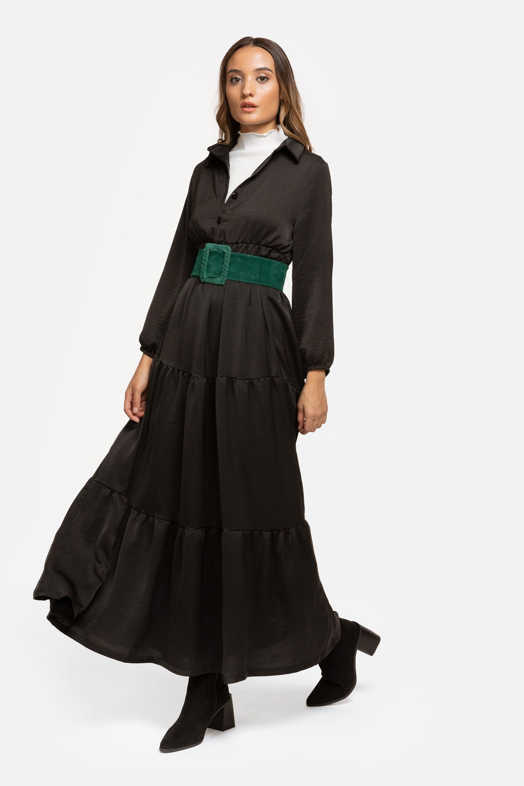 VESTIDO  SATINADO