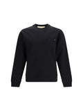 Valentino Cotton Jersey Crewneck Sweatshirt — Black