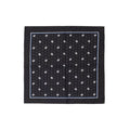 Men's Black Silk Pocket Square Accessory