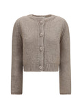 Forte_forte Chunky Knit Cardigan — Beige