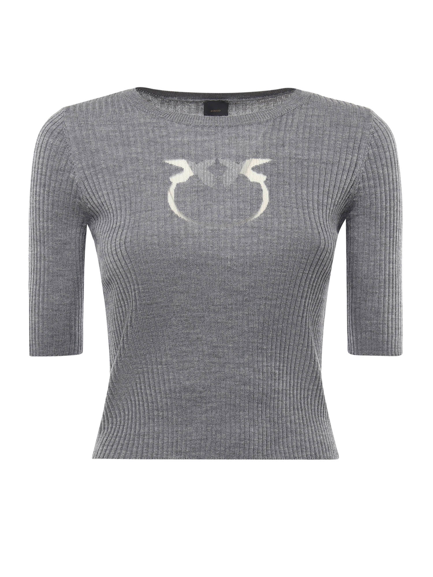 Pinko Sweaters Grey Wool - S
