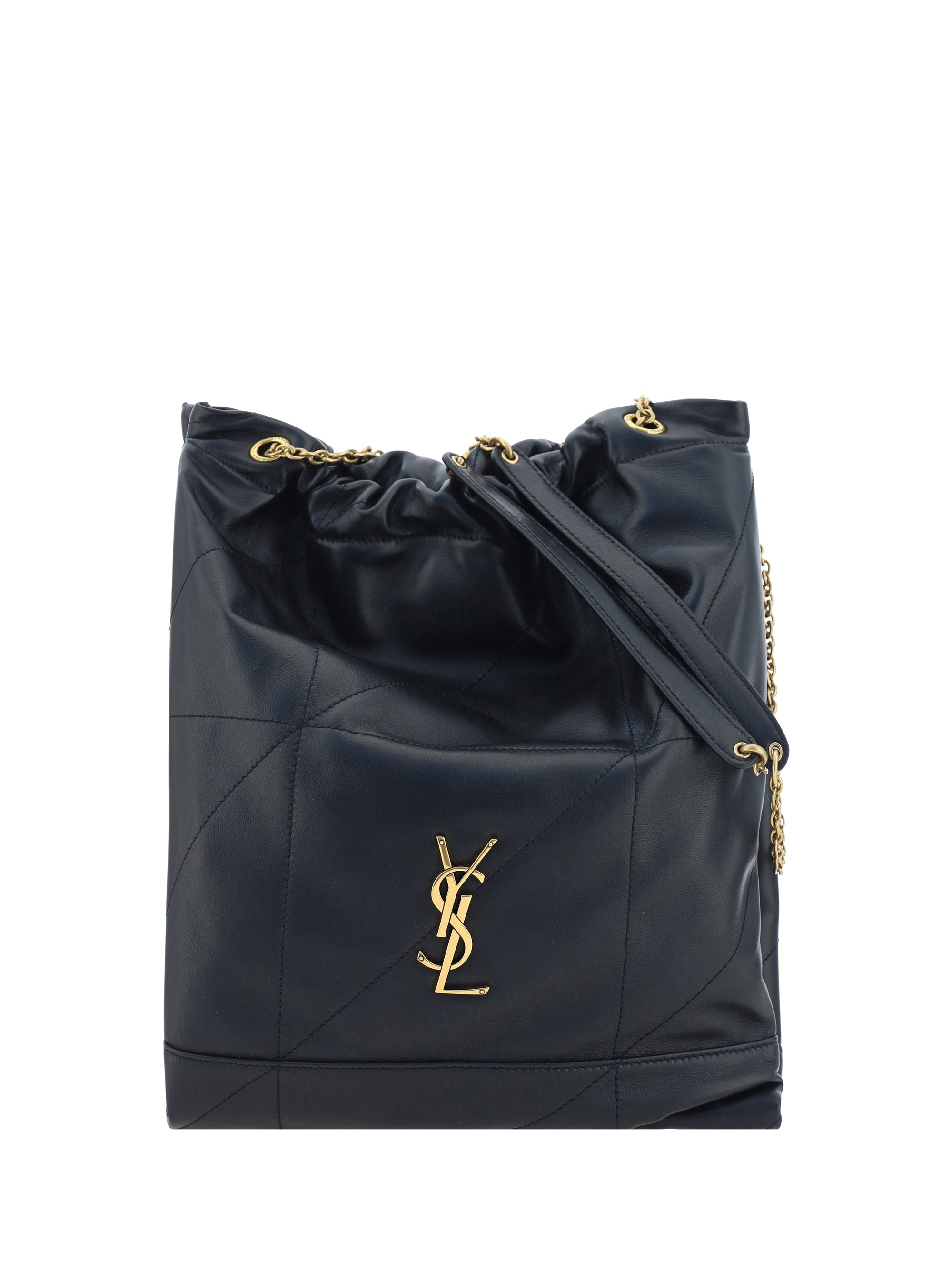 Saint Laurent Pochon Shoulder Bag — Black