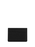 Maison Margiela Contrast Stitched Leather Card Case — Black