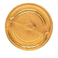 Gold Plated 31 Rue Cambon Round Vintage Pin Brooch