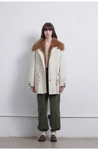 Green Mile Miracle Loose Drawstring Down Removable Mid-Length Jacket