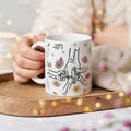 Taza de cerámica personalizada con 1-12 nombres Día de la Madre Cumpleaños Regalo para Mamá Abuela