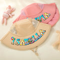 Sombrero de sol transpirable personalizado para niños con nombre Accesorios de verano Regalo de cumpleaños para niños Niñas