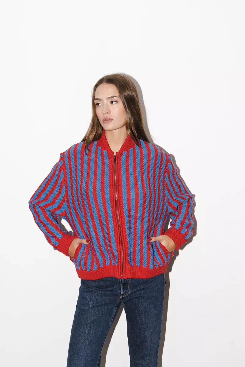 BOMBER NAPO | RED & BLUE
