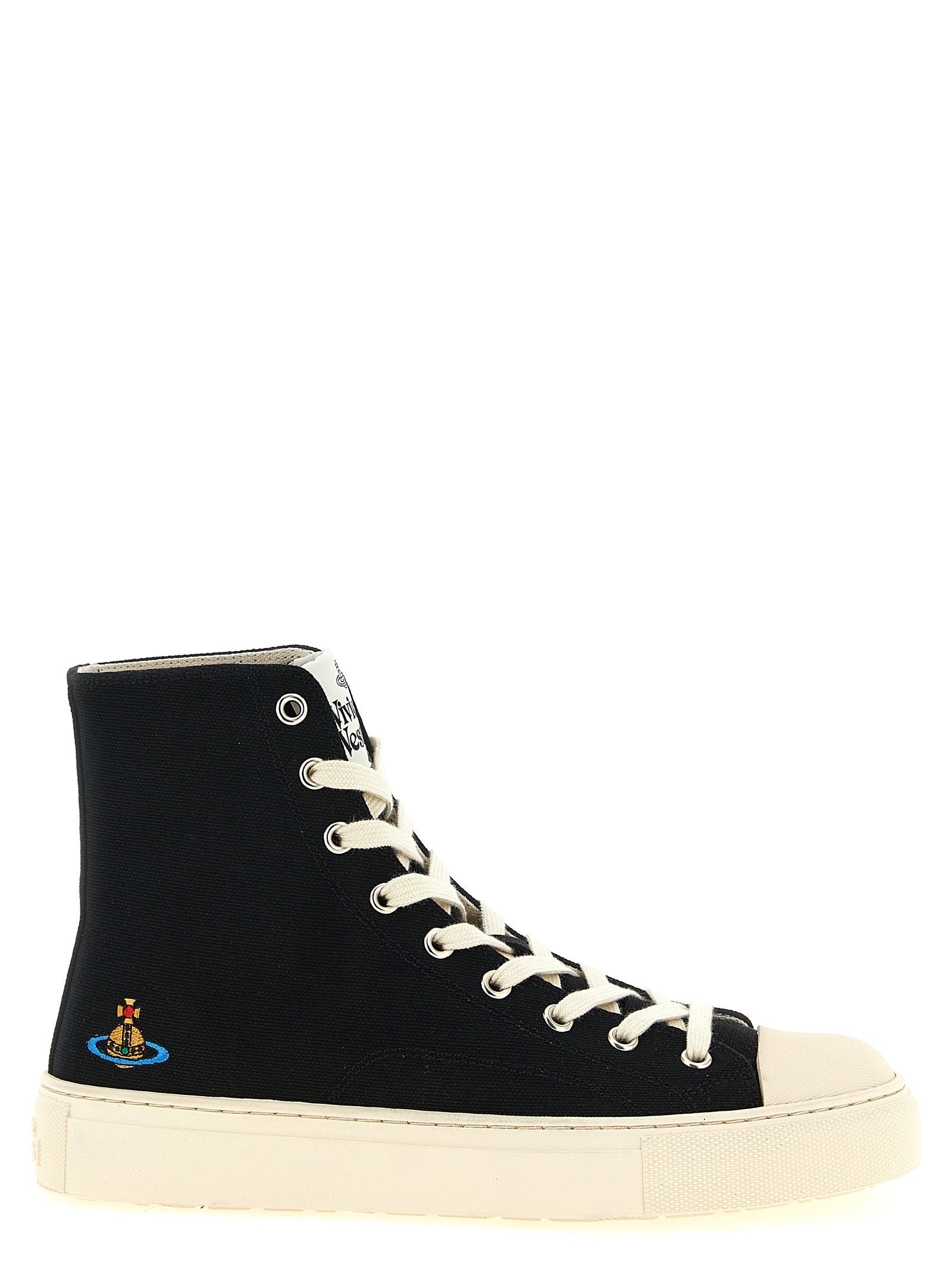 Vivienne Westwood Plimsoll High-Top Sneaker — Black