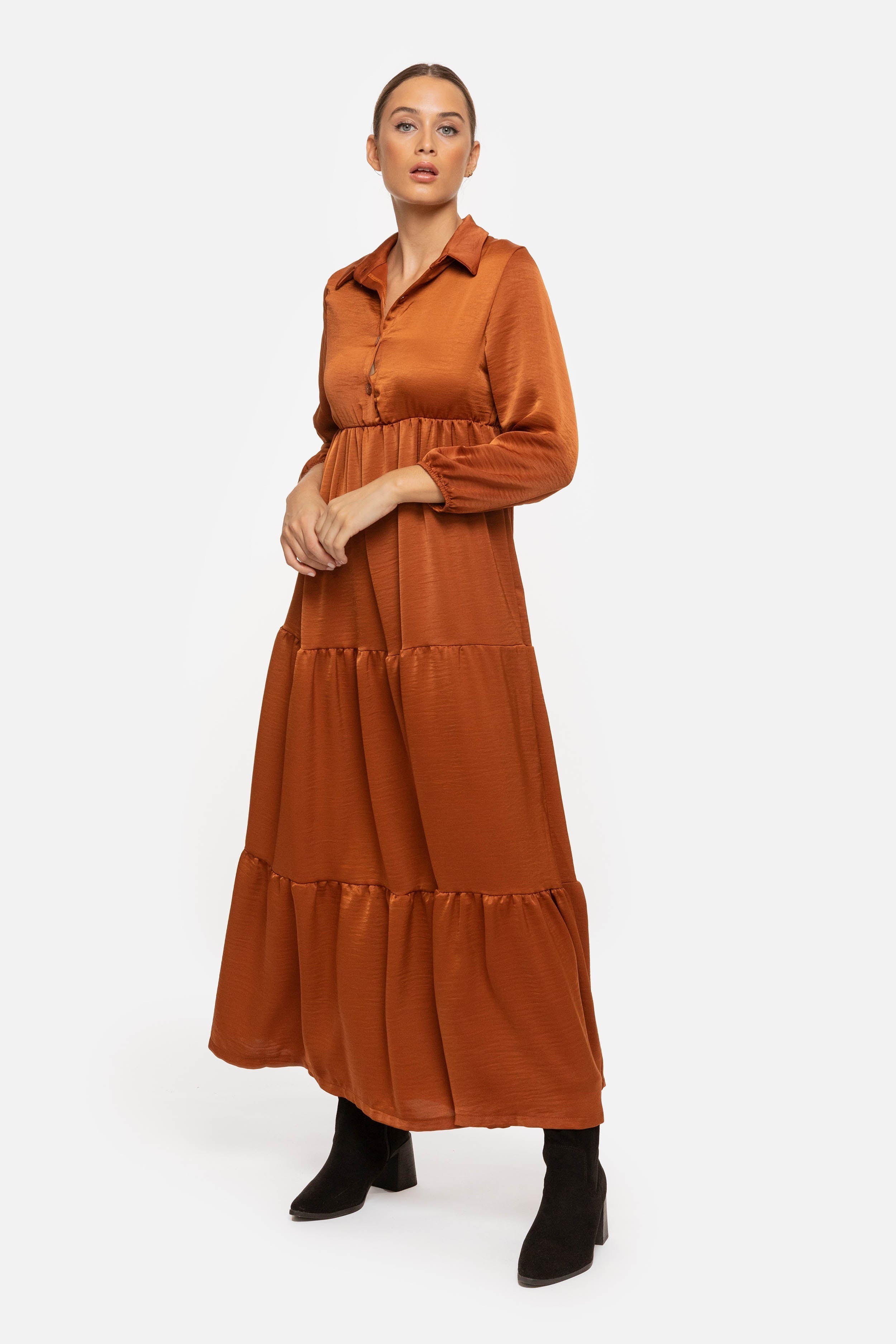 VESTIDO  SATINADO