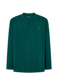 Camiseta Pijama Hombre Manga Larga Tapeta Algodón Lisa - Verde 7529_46