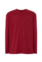 Camiseta Pijama Hombre Manga Larga Tapeta Algodón Lisa - Rojo 7531_90