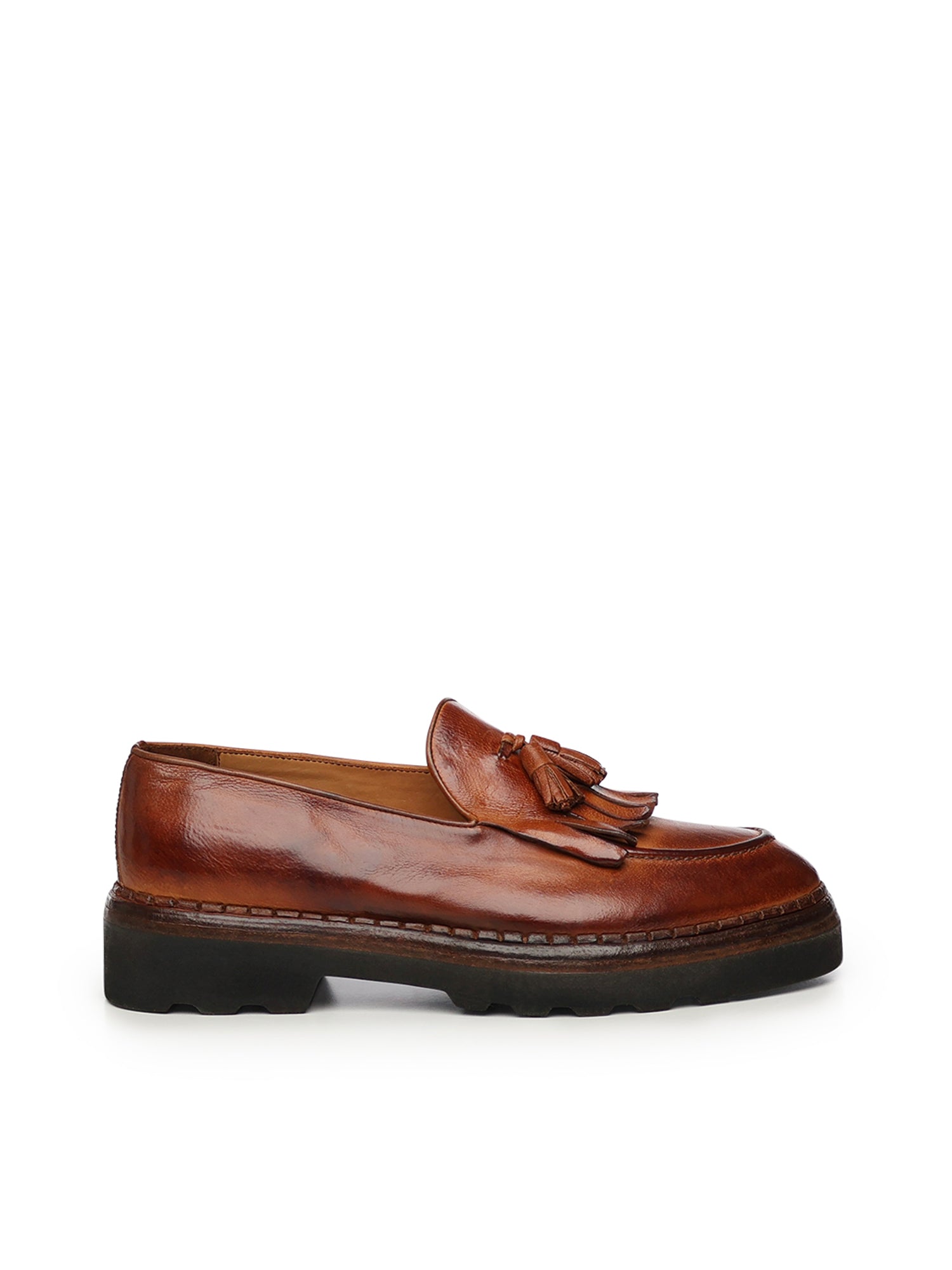 Eleventy Flat shoes Brown Buffalo Leather - 42