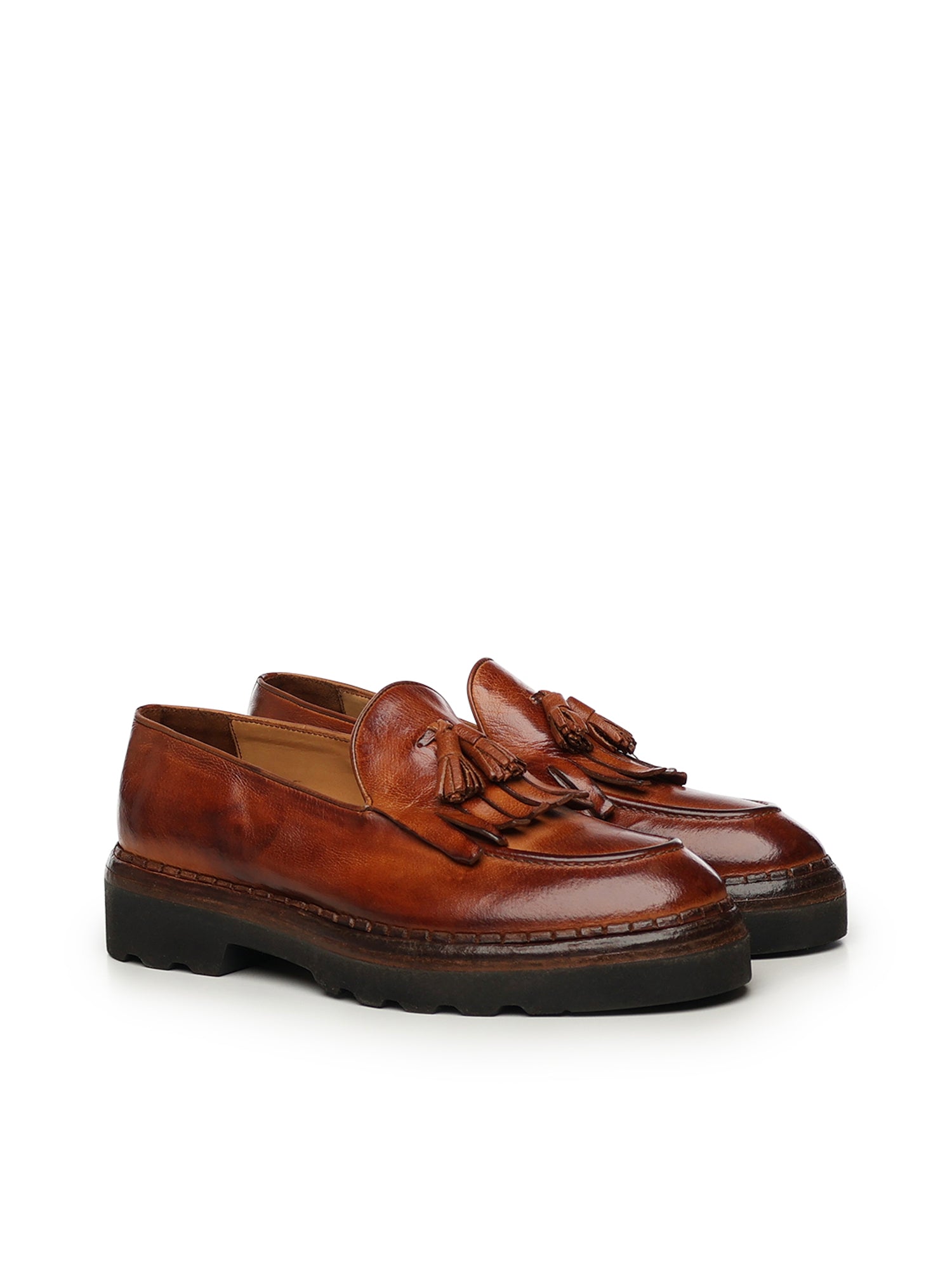 Eleventy Flat shoes Brown Buffalo Leather - 42