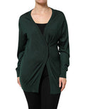 Women's Cashmere Silk Cardigan Green