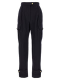 Alexander McQueen Wool-Blend Cargo Cargo Pants — Black