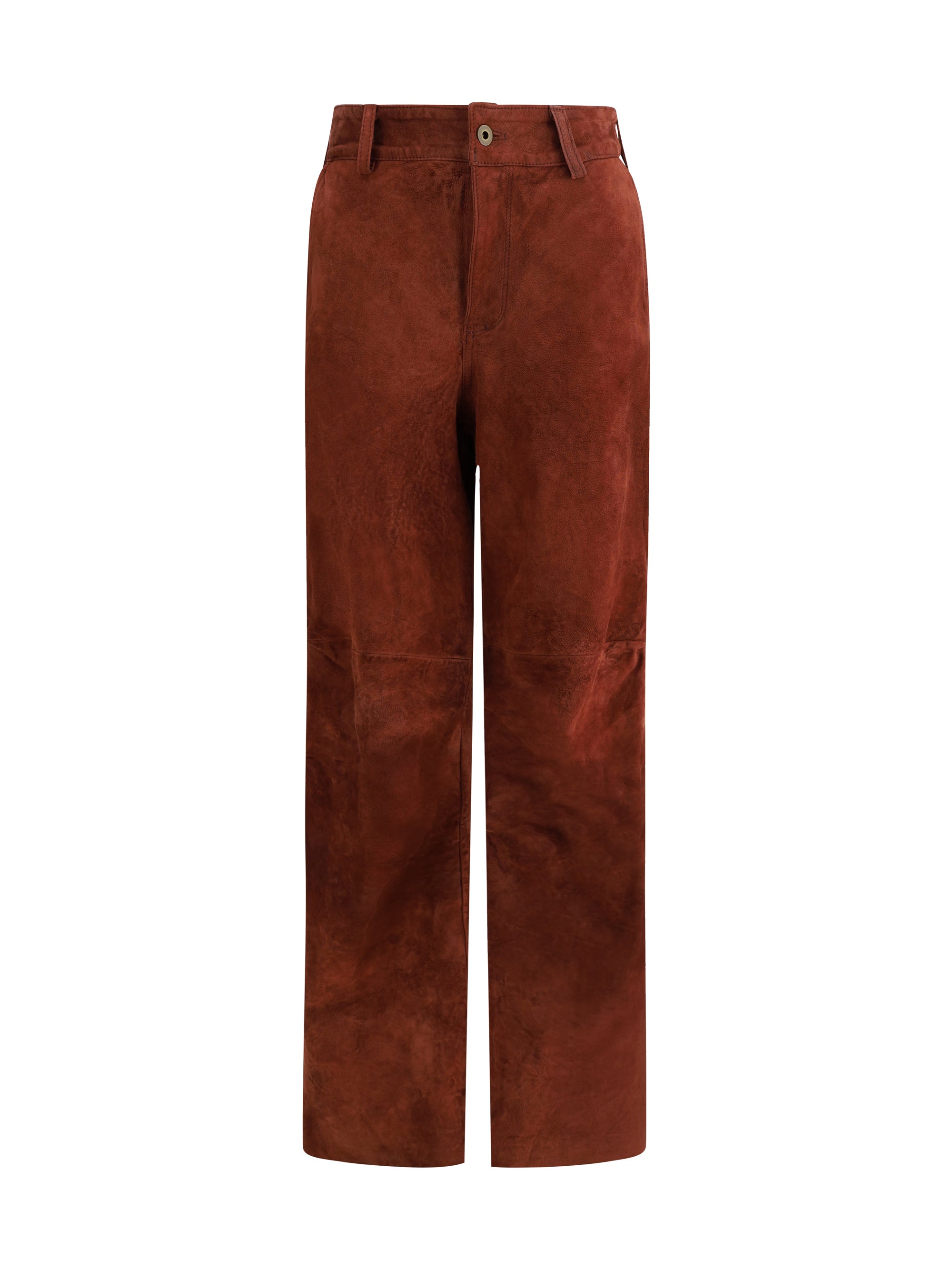 Salvatore Santoro Suede Trousers — Brown