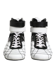 Men's Leather High-Top Sneaker Black