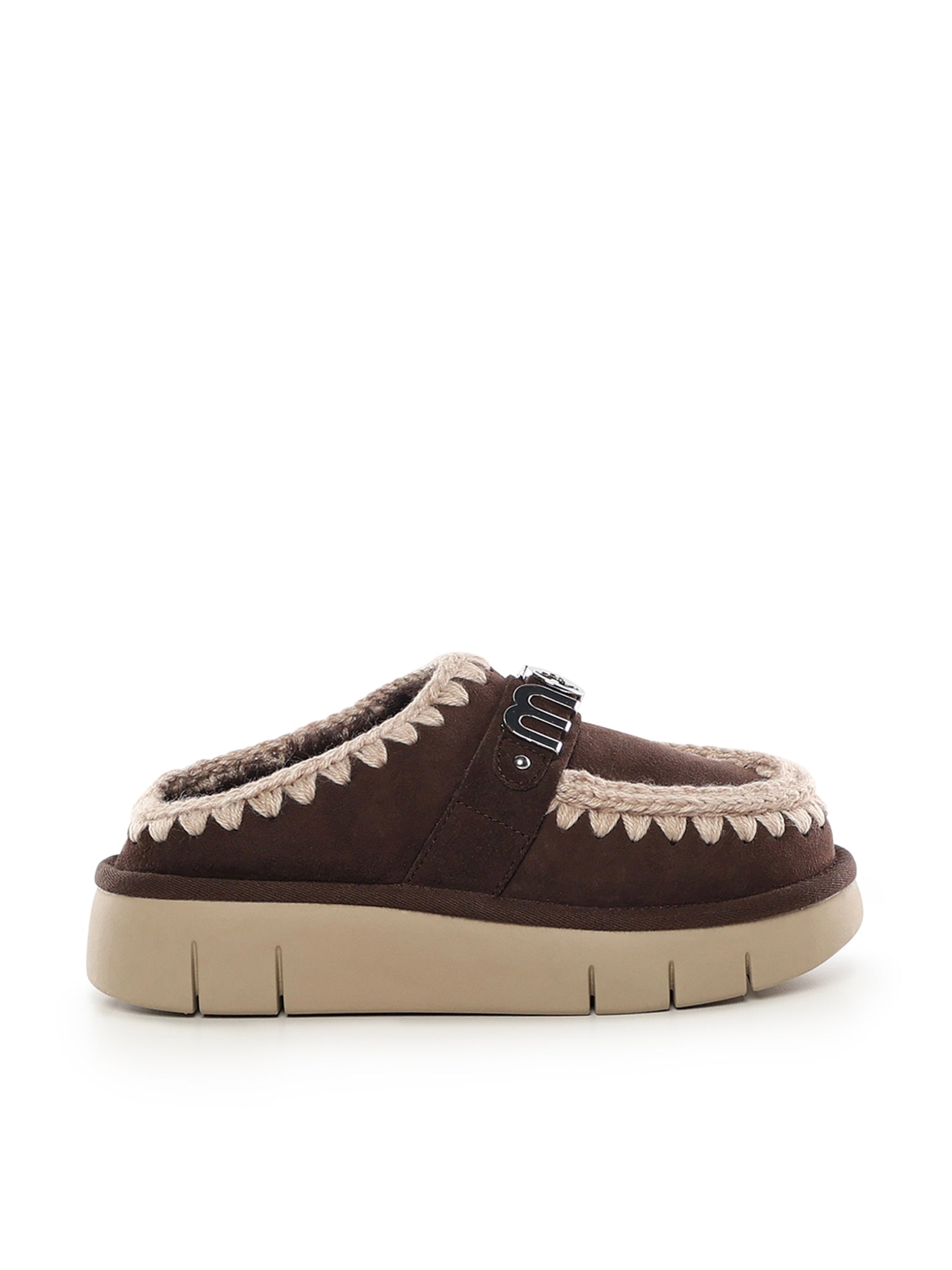 Mou Sandals Mocha Sheepskin - 38