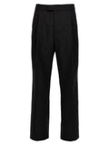 Alexander McQueen Wool Gabardine Trousers — Black