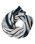 Men's Multicolor Striped Neck Warmer Wrap Scarf Silk
