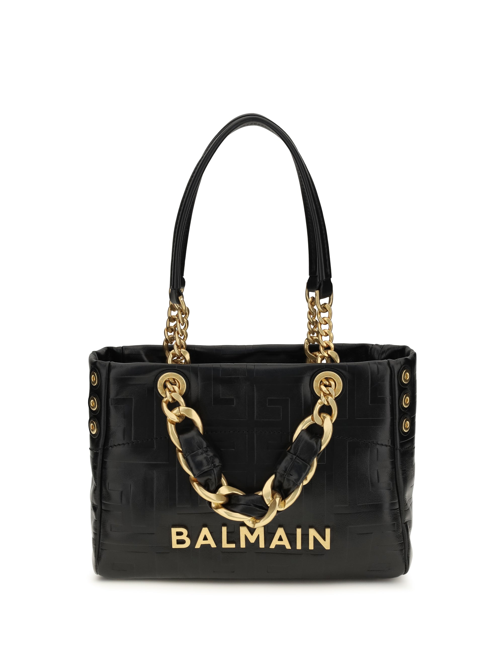 Balmain Cabas 1945 Shoulder Bag — Black