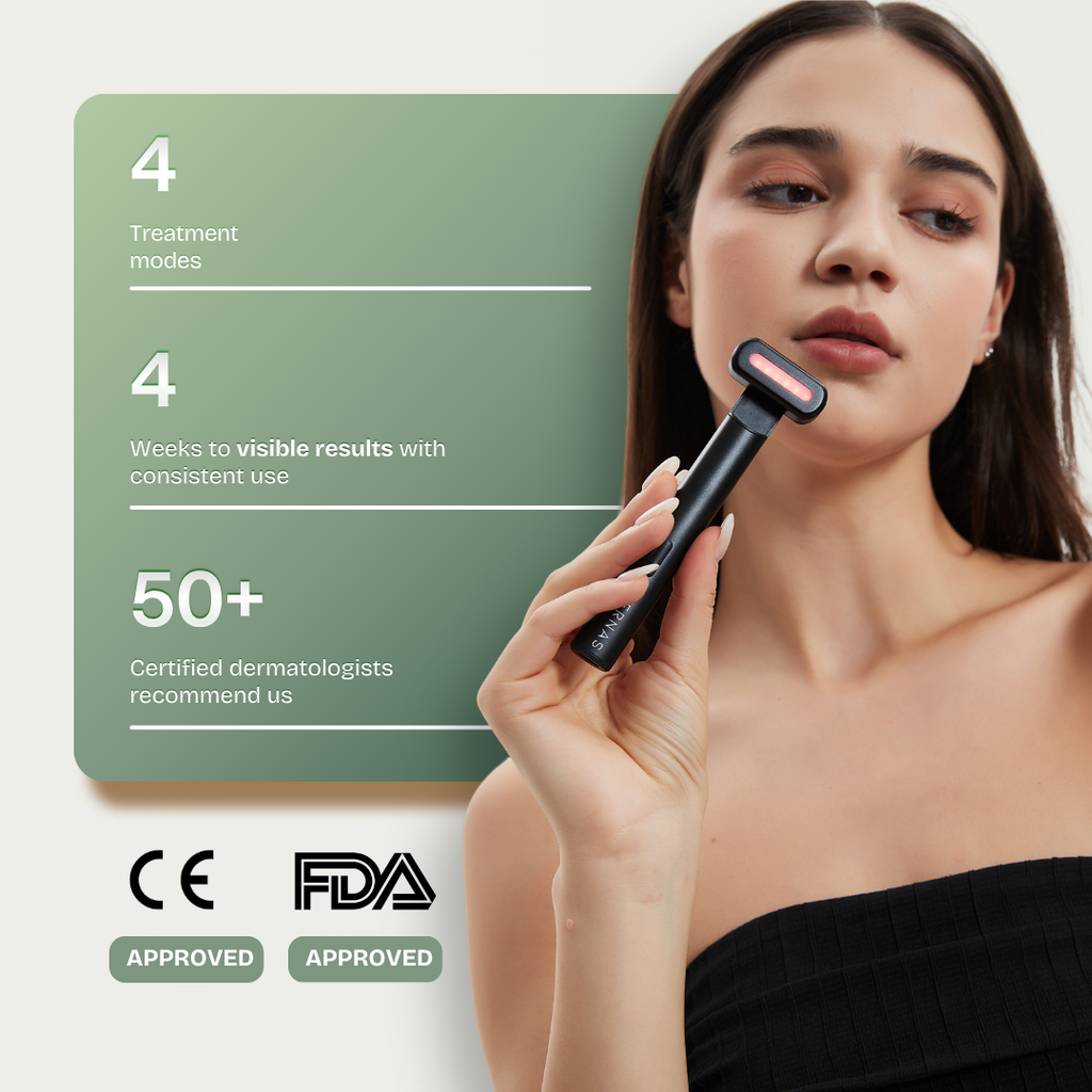 Dispositivo LED Microvibración y Microcorriente con Terapia de Calor