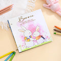 Libro de cuentos en espiral personalizado Un abrazo de mamá conejito con nombre Crecimiento infantil Regalo de cumpleaños para niños Niñas