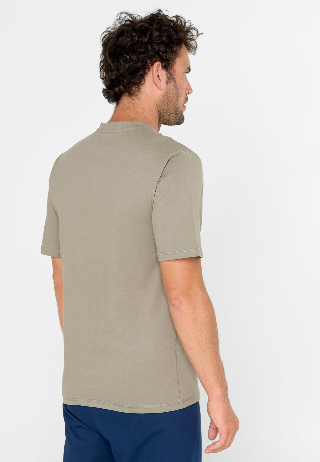 Camiseta Pijama Hombre Manga Corta Tapeta Algodón Lisa - Verde 7607_40