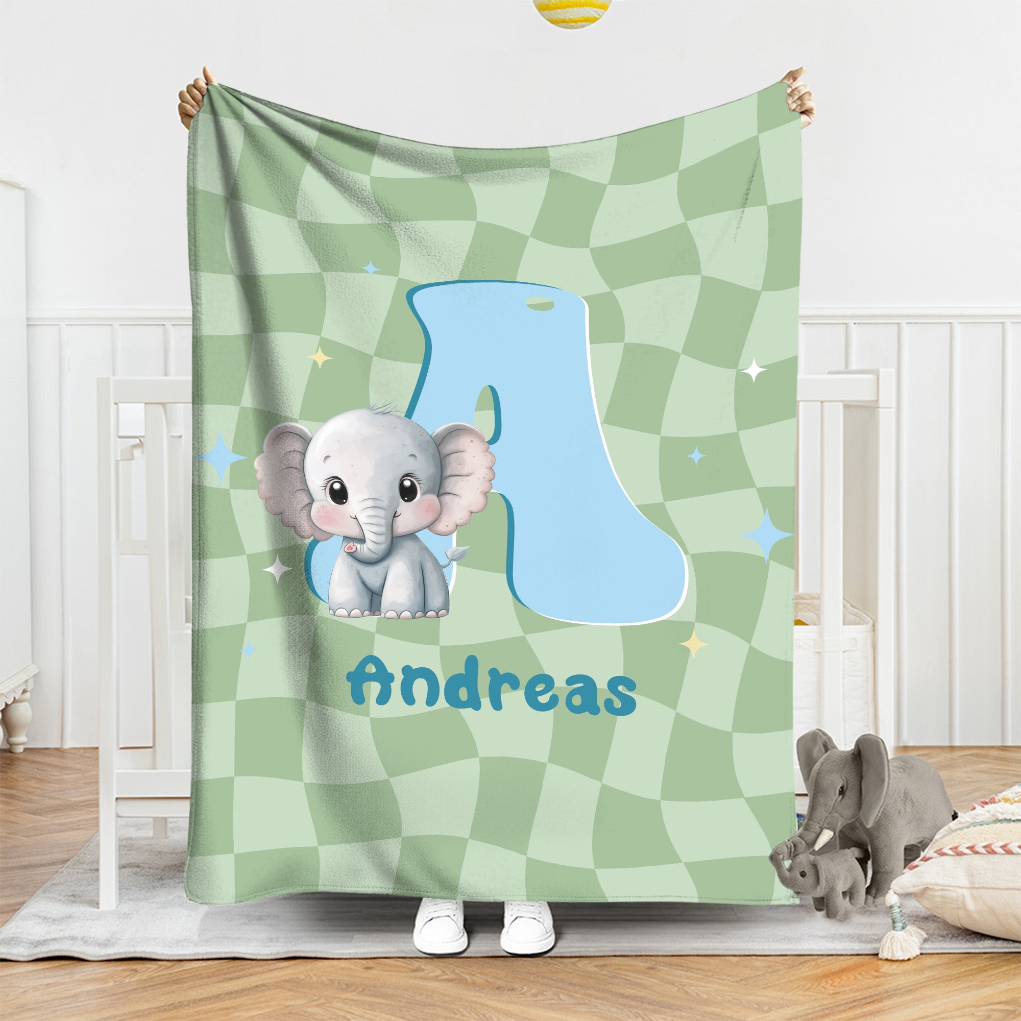 Caballo personalizado Fantasía Unicornio Animal bonito Suave manta con nombre e inicial Cumpleaños Regalo de Navidad para niños Niñas