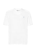 Camiseta Pijama Hombre Manga Corta Redondo Algodón Lisa - Blanco 7630_01