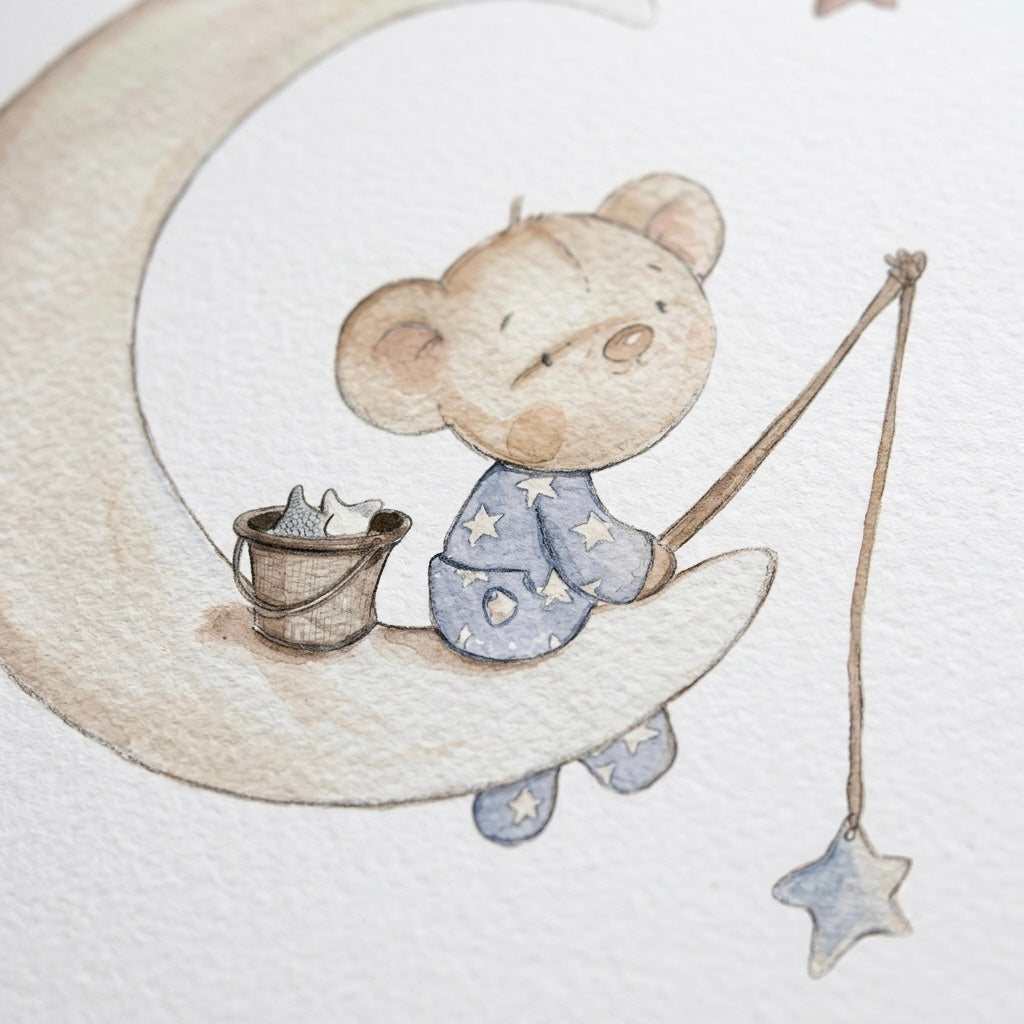 Vinilo Decorativo Infantil EN LA LUNA