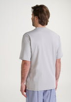 Camiseta Pijama Hombre Manga Corta Tapeta Algodón Lisa - Gris 7633_20